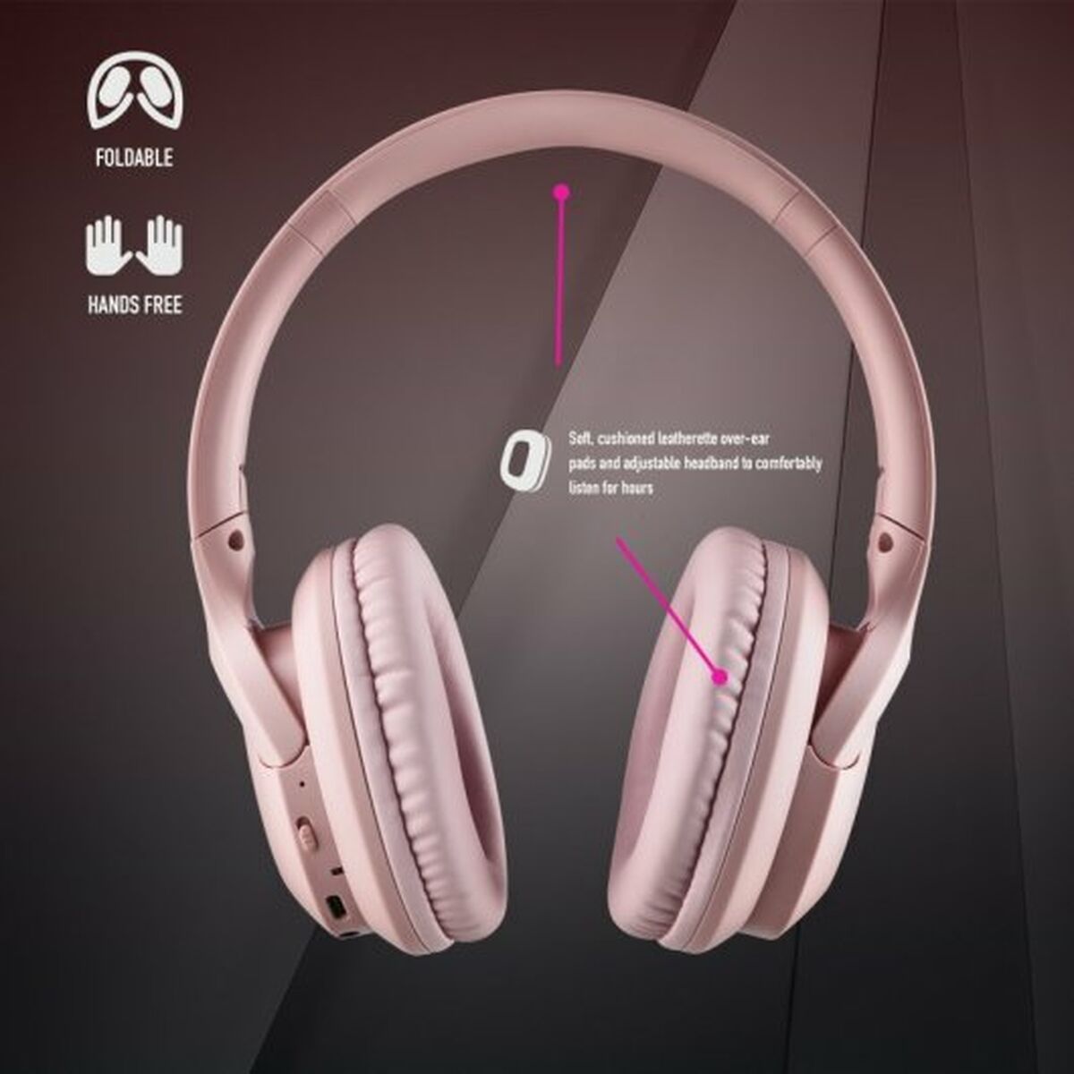 Bluetooth Hörlurar NGS ARTICA CHILL TEAL Rosa (1 antal) - 6