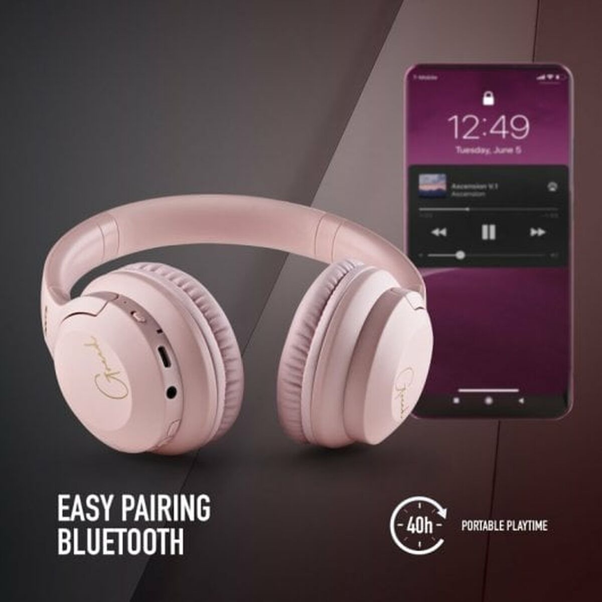Bluetooth Hörlurar NGS ARTICA CHILL TEAL Rosa (1 antal) - 2