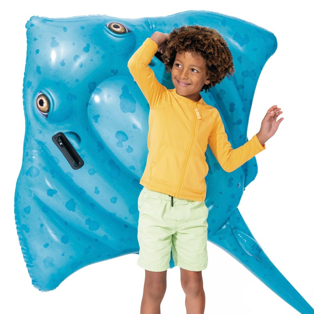 Uppblåsbar flytring Intex 145 x 185 cm (6 antal) - 13