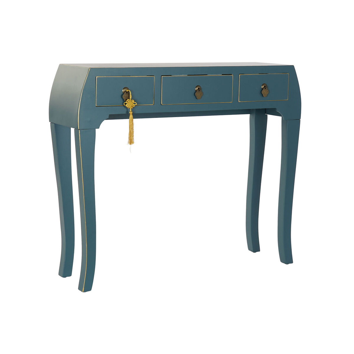 Mottagare DKD Home Decor Blå Gyllene 96 x 26 x 80 cm