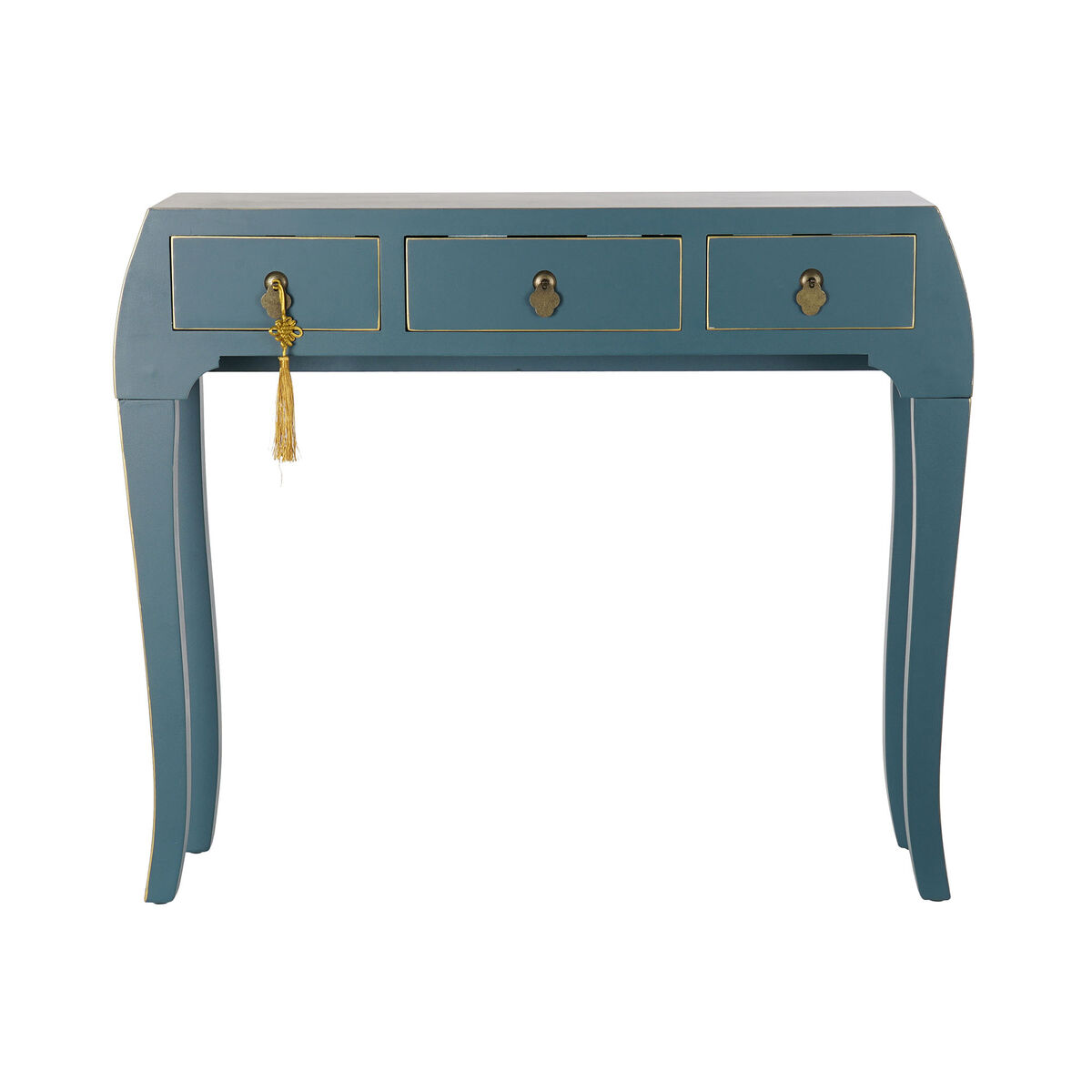 Mottagare DKD Home Decor Blå Gyllene 96 x 26 x 80 cm - 2