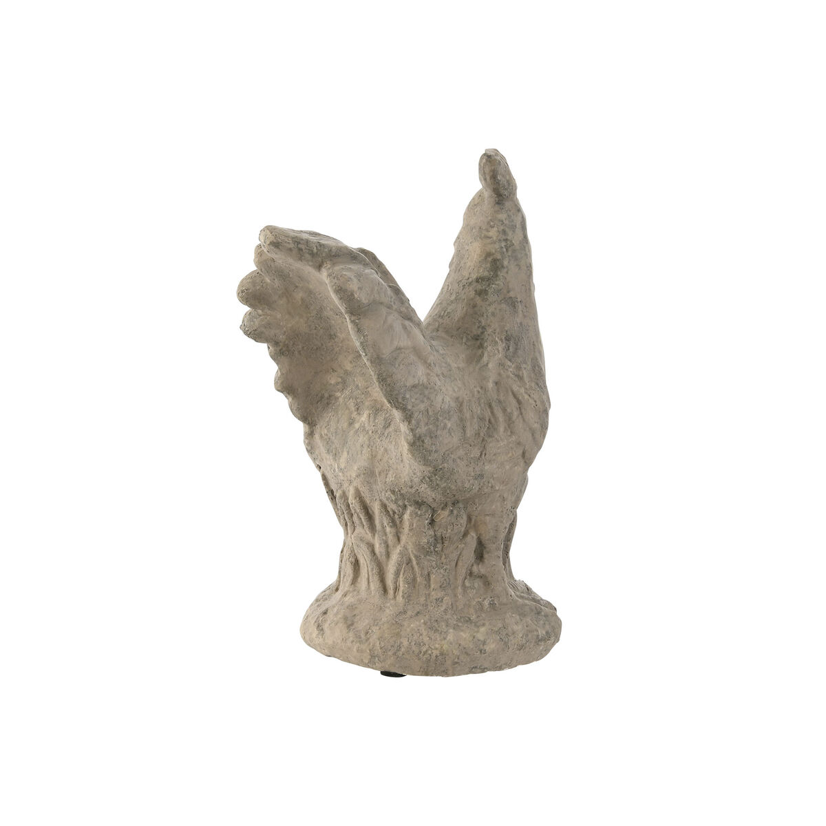 Prydnadsfigur Home ESPRIT Grå Höna Antikbehandlad 17 x 12 x 22 cm - 2