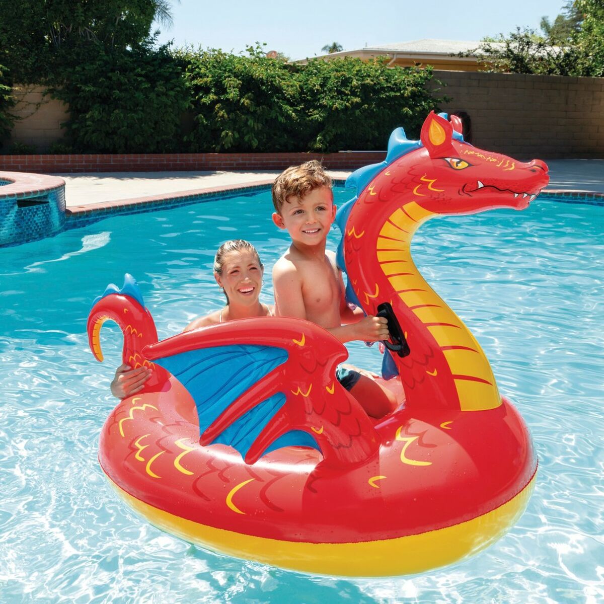 Uppblåsbar flytring Intex 198 x 173 cm (4 antal) - 3