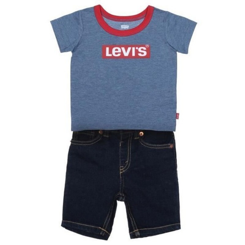 Träningskläder, Baby Levi's STRETCH DENIM SHORT Blå - 5