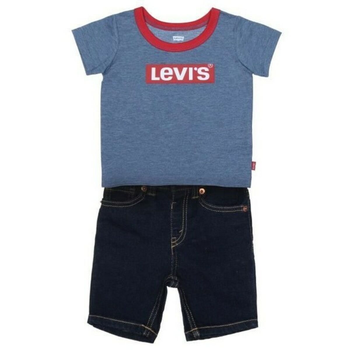 Träningskläder, Baby Levi's STRETCH DENIM SHORT Blå - 13