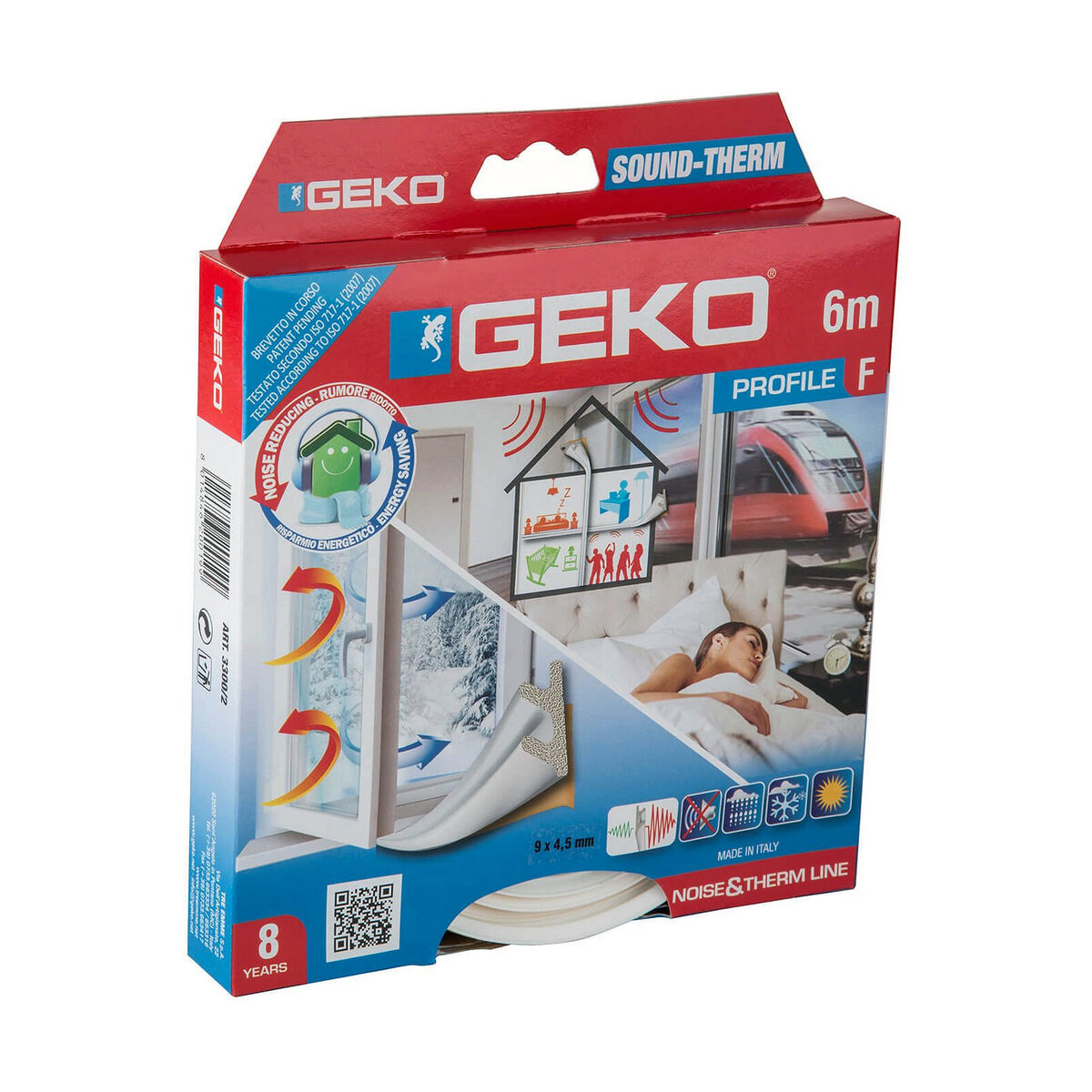 Dragstoppare Geko Vit 6 m - 3