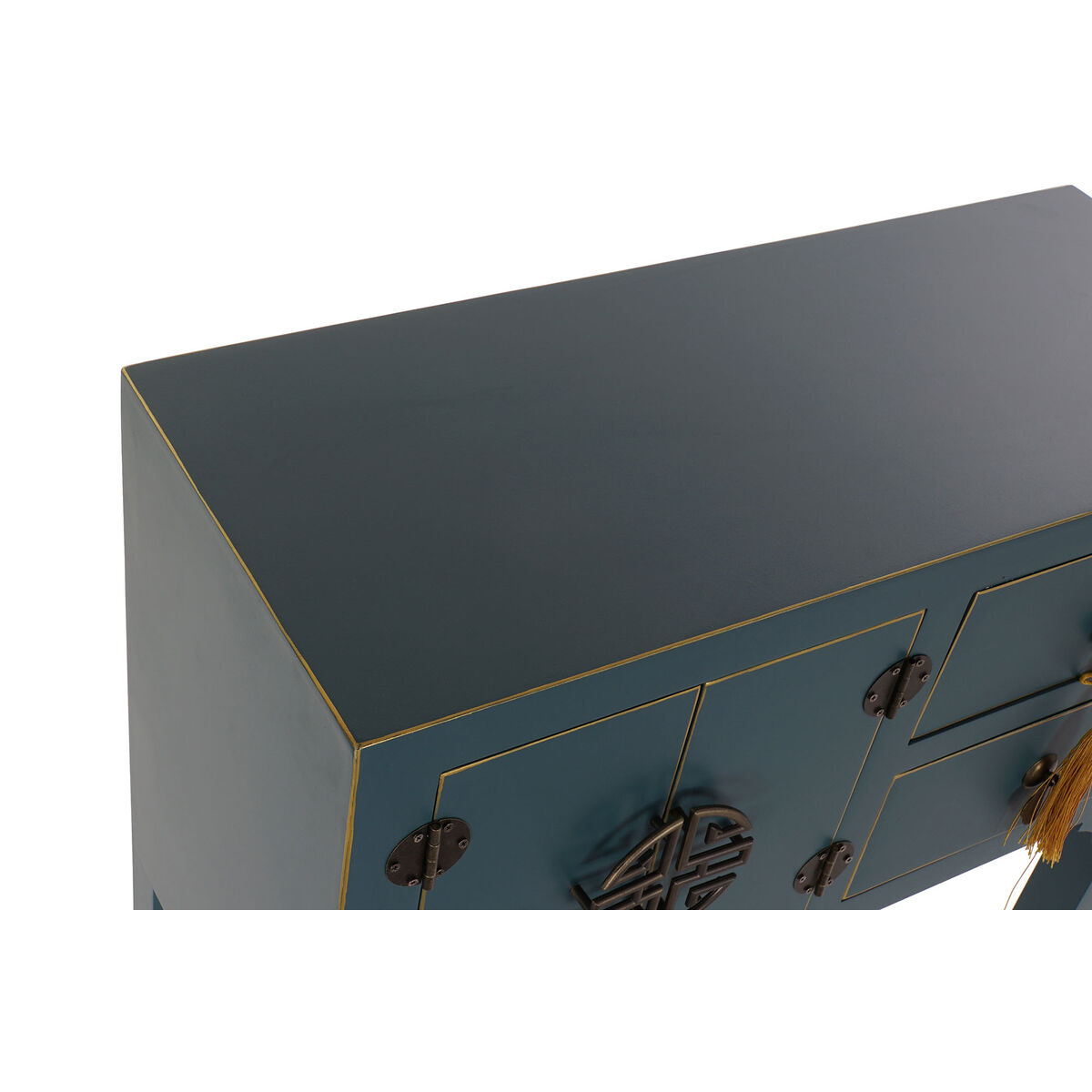 Mottagare DKD Home Decor Blå Gyllene 63 x 26 x 83 cm - 4