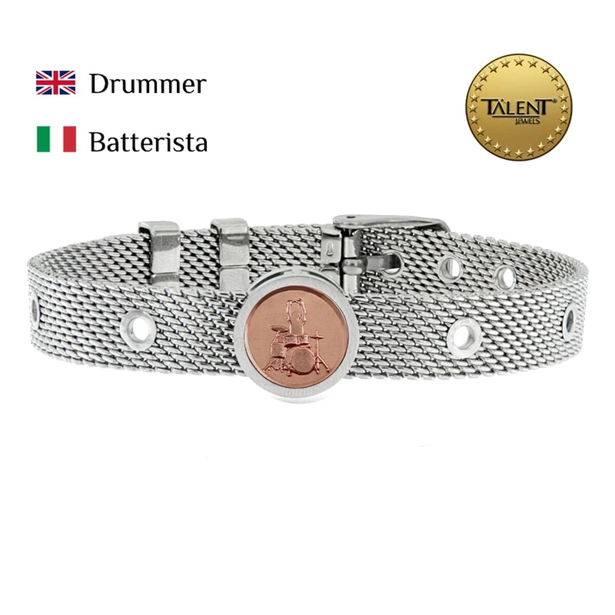 Unisexarmband Drummer Talent Jewels TJA-4-01-02-1-235 Silvrig - 2