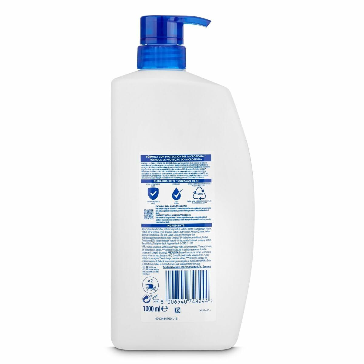 Anti-mjäll schampo Head & Shoulders H&S CLÁSICO 1 L - 3