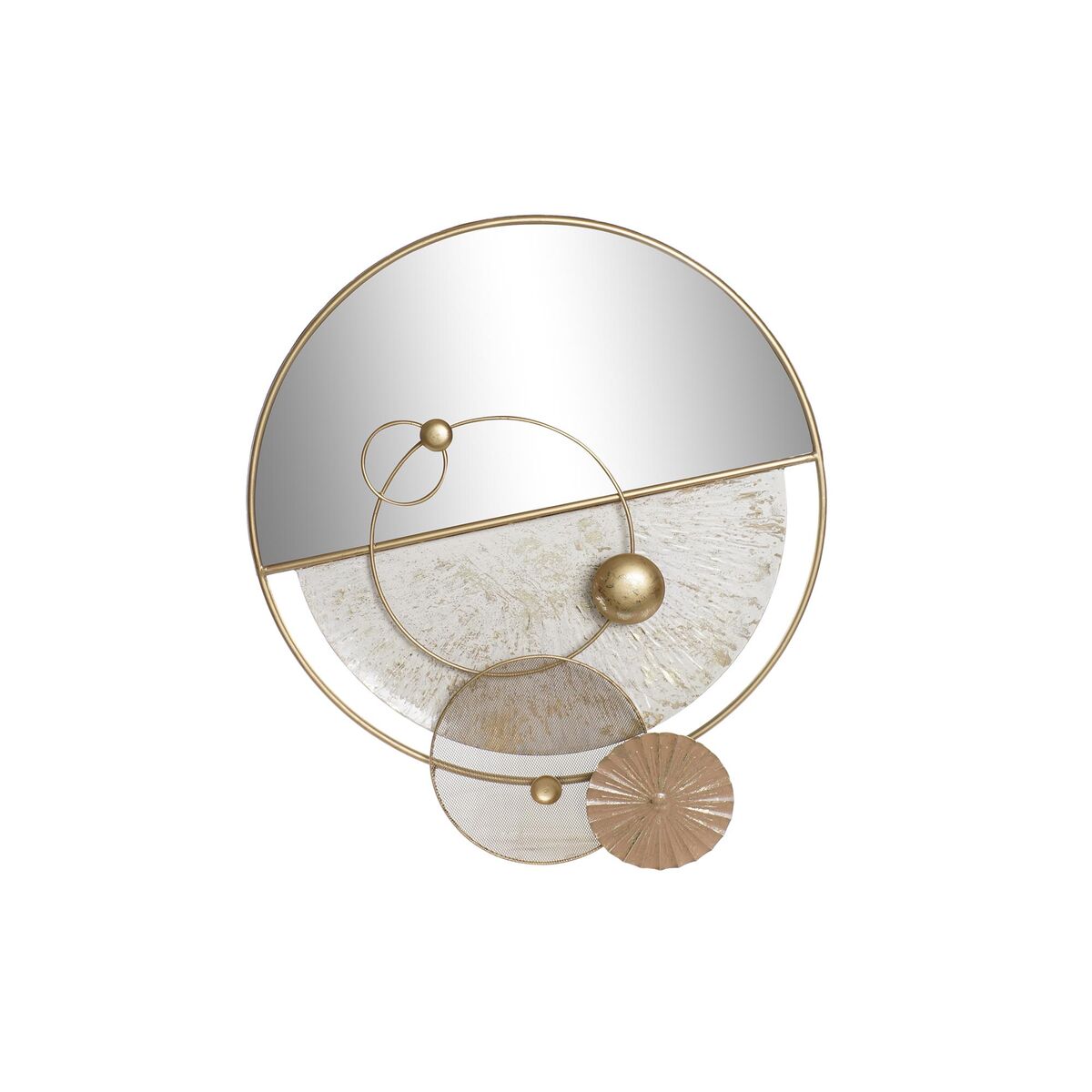 Väggspegel DKD Home Decor Vit Gyllene Modern 65 x 7,6 x 76 cm - 7