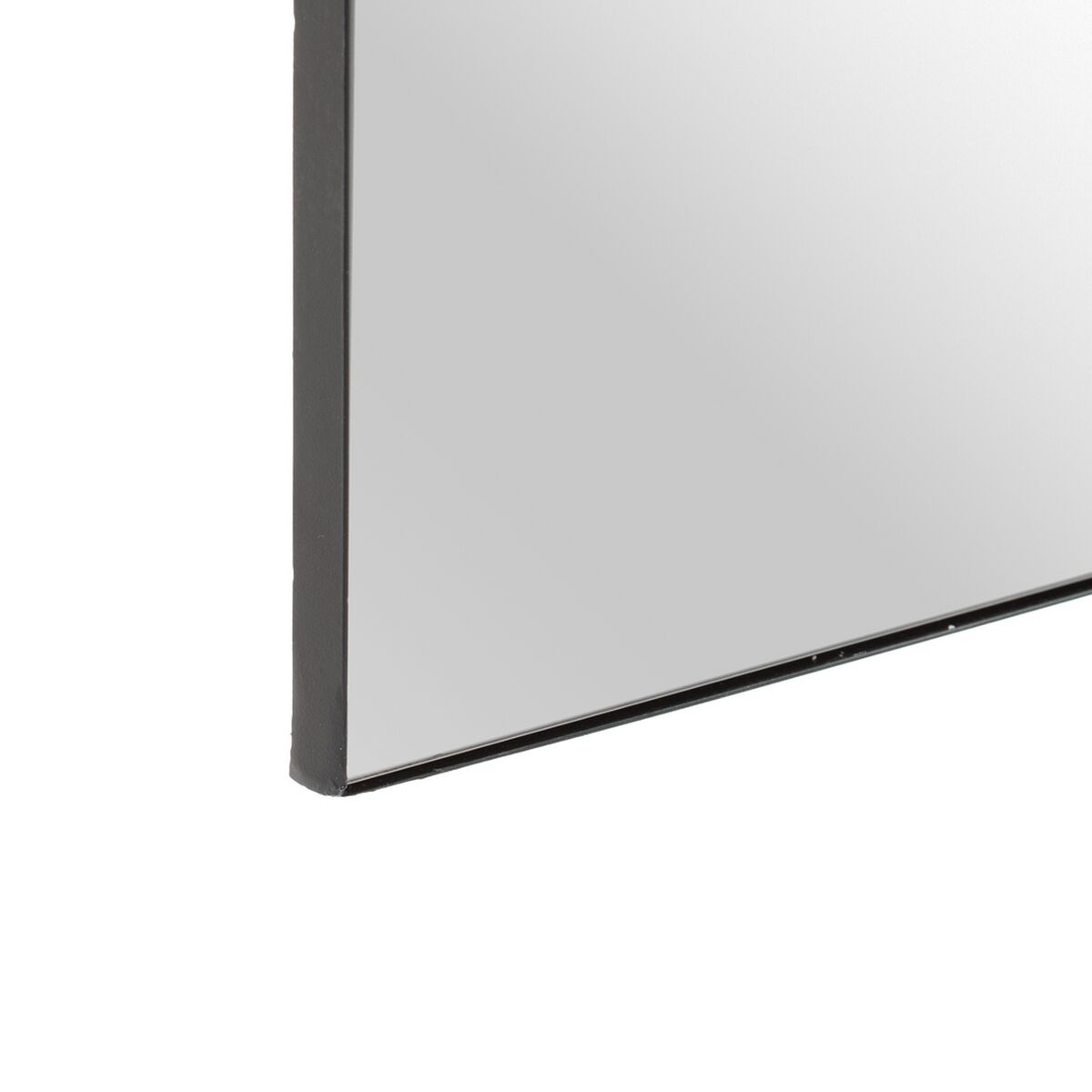 Väggspegel 50 x 2,5 x 150 cm Svart Metall - 7