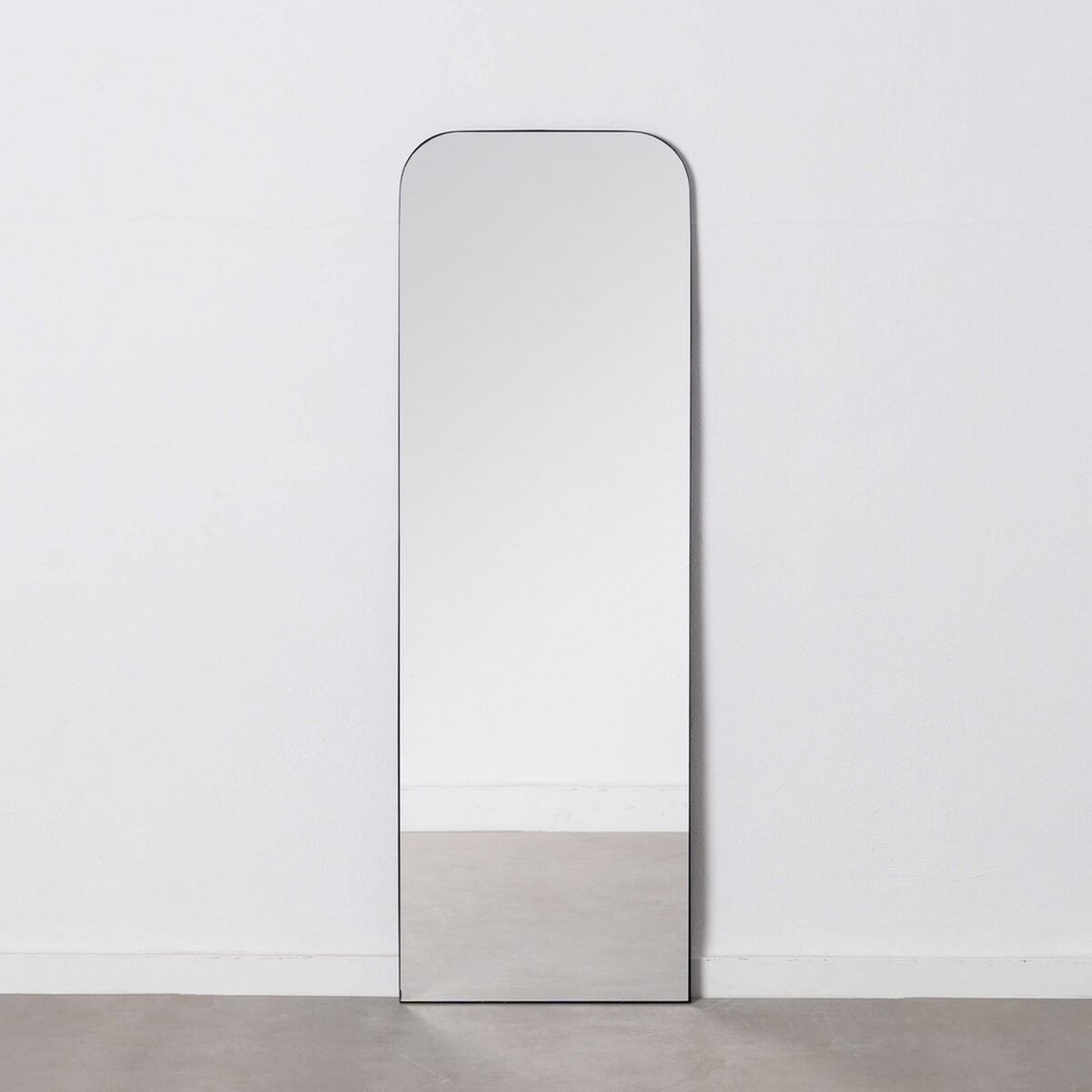 Väggspegel 50 x 2,5 x 150 cm Svart Metall - 2