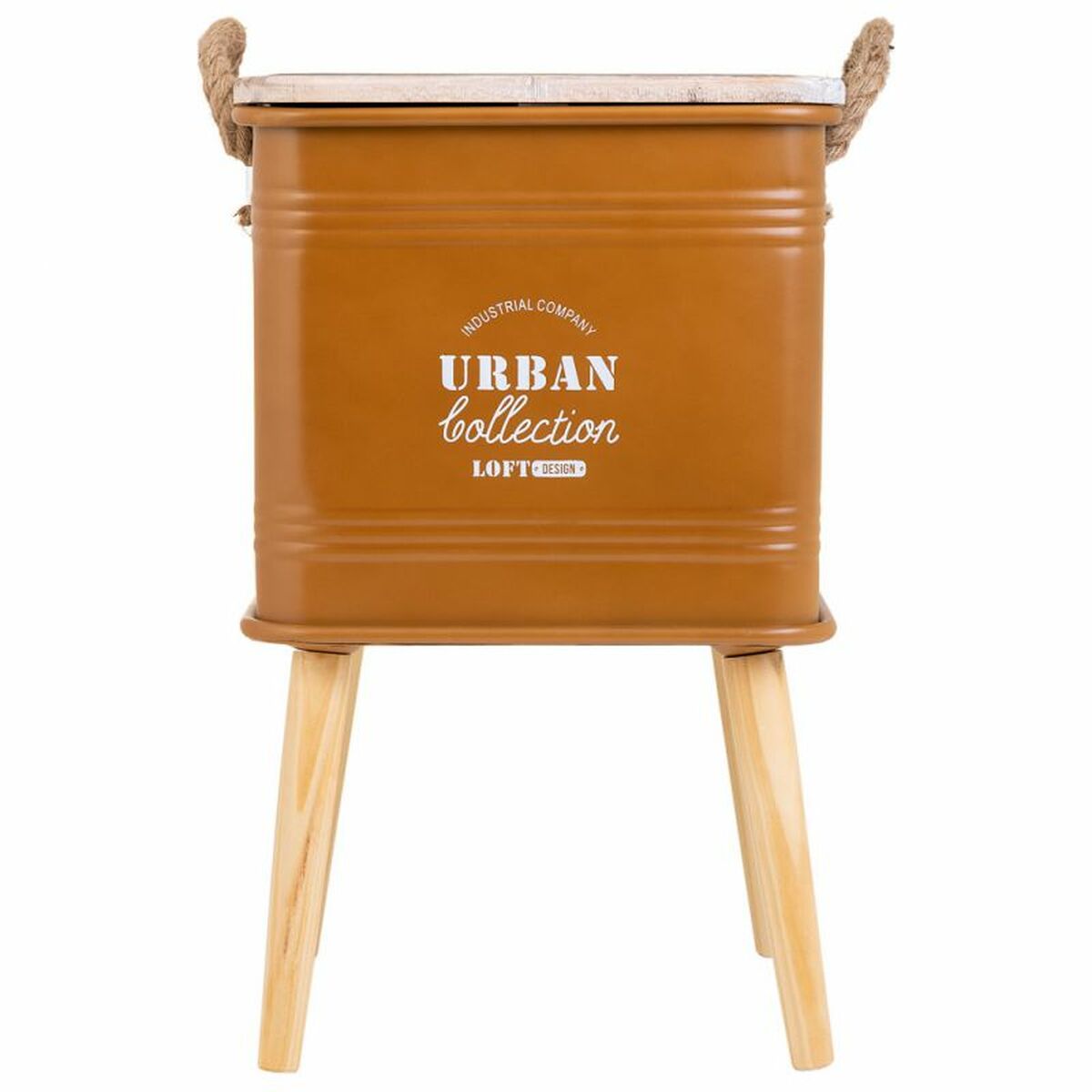 Nattduksbord Alexandra House Living Brun 34 x 34 x 55 cm - 4