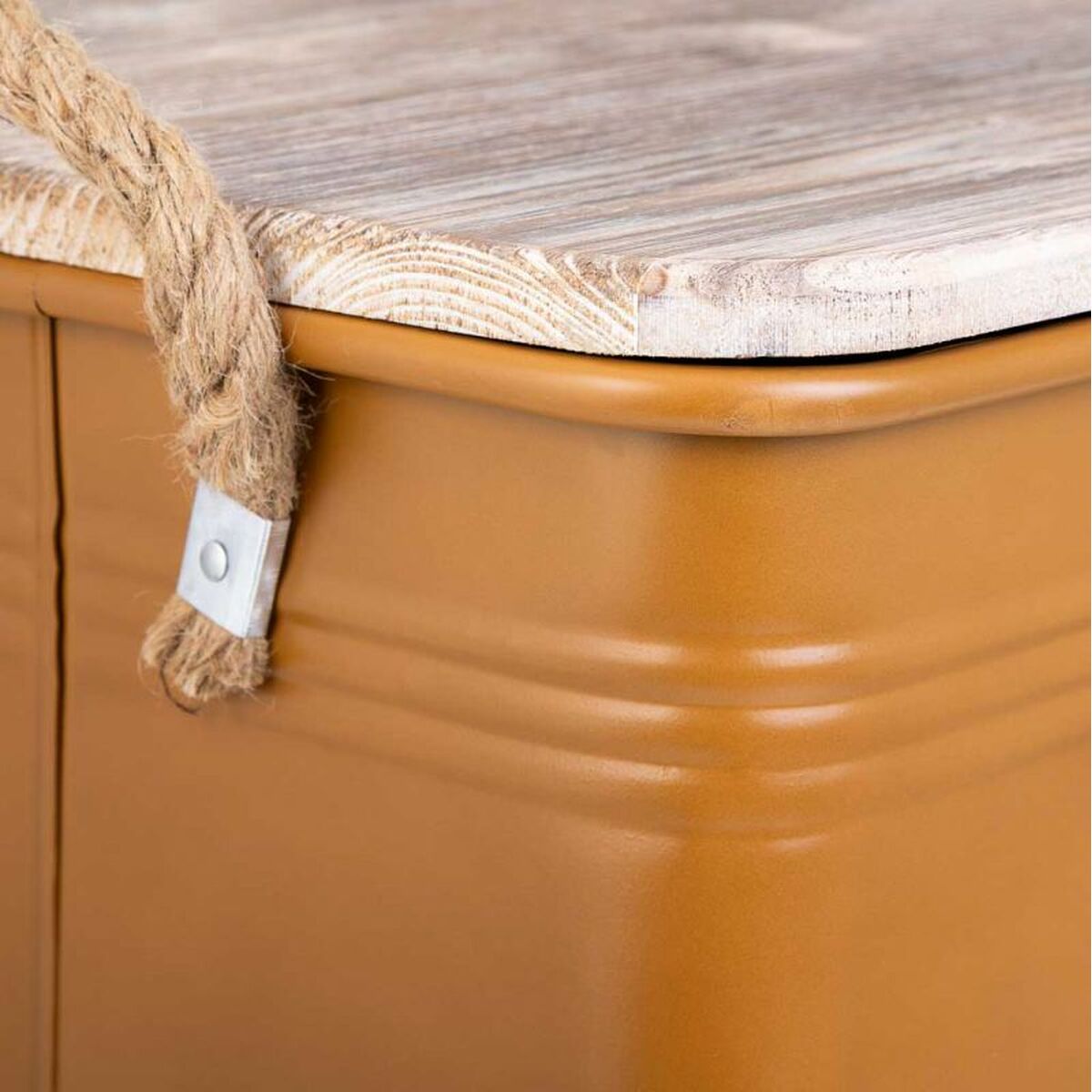 Nattduksbord Alexandra House Living Brun 34 x 34 x 55 cm - 8