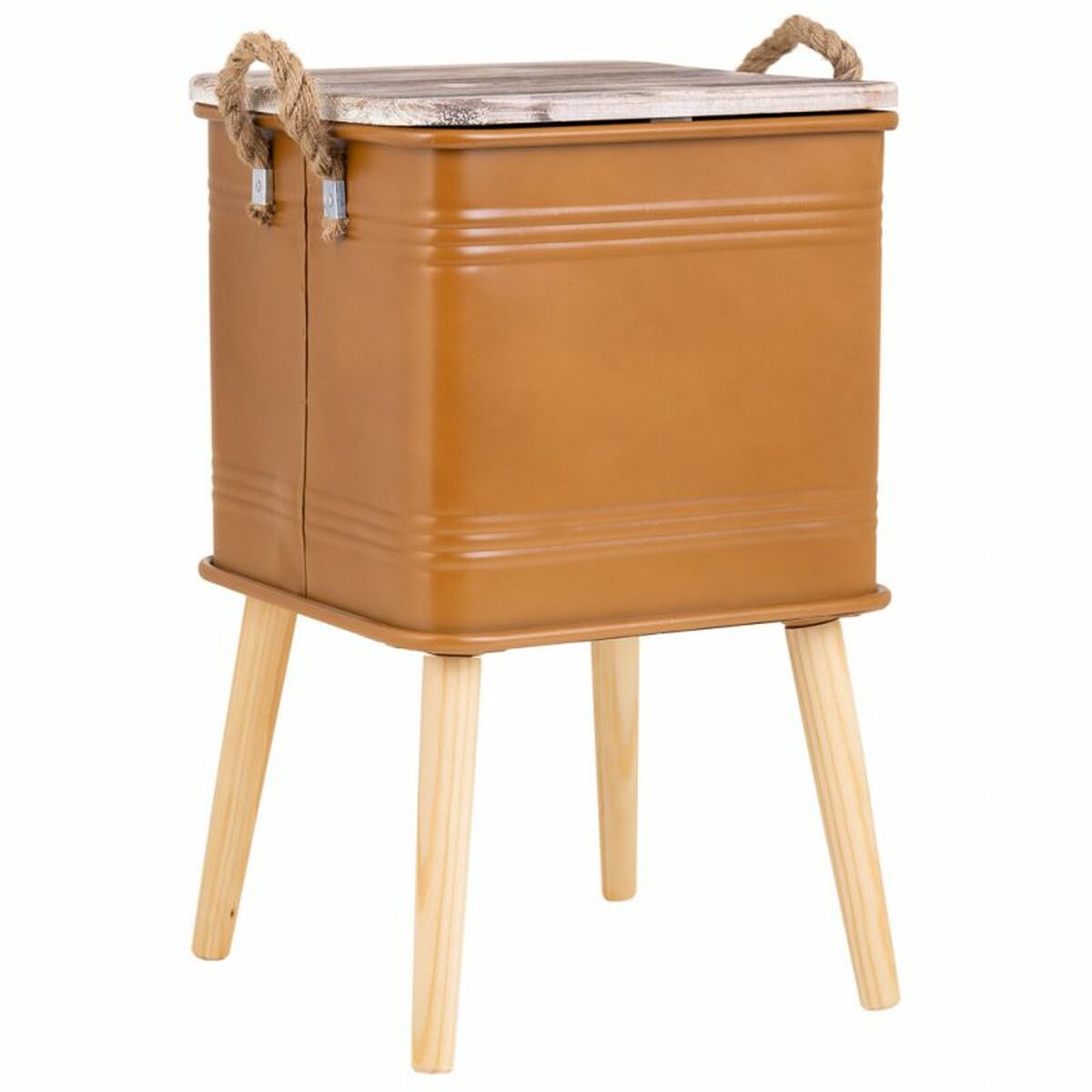 Nattduksbord Alexandra House Living Brun 34 x 34 x 55 cm - 5