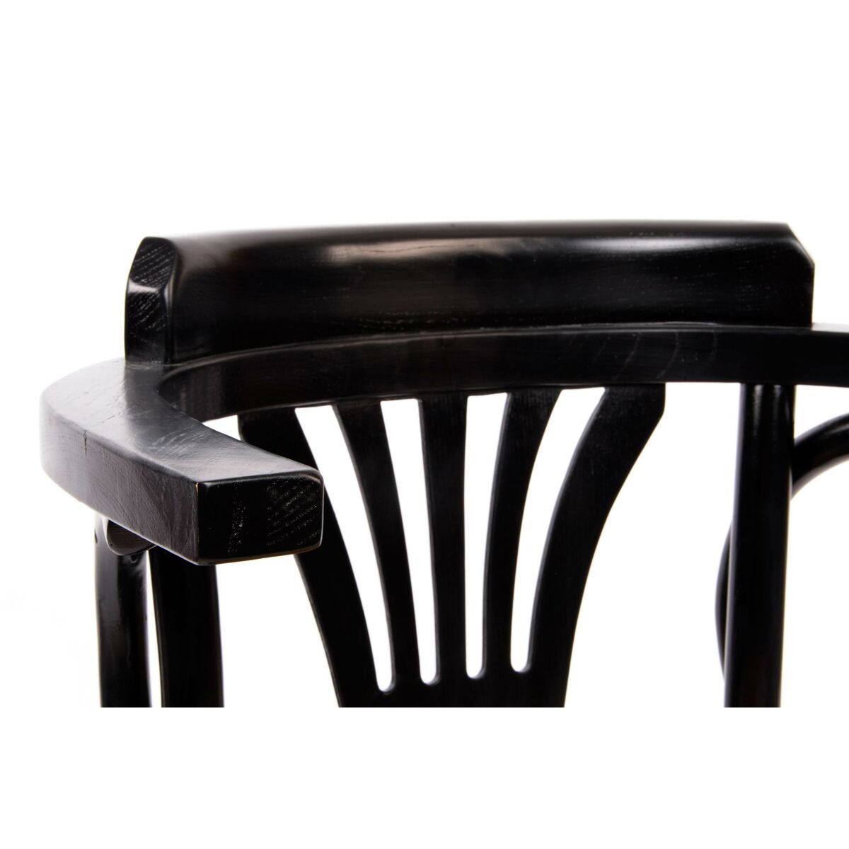 Stol för golv DKD Home Decor Svart 59 x 46 x 78 cm - 2
