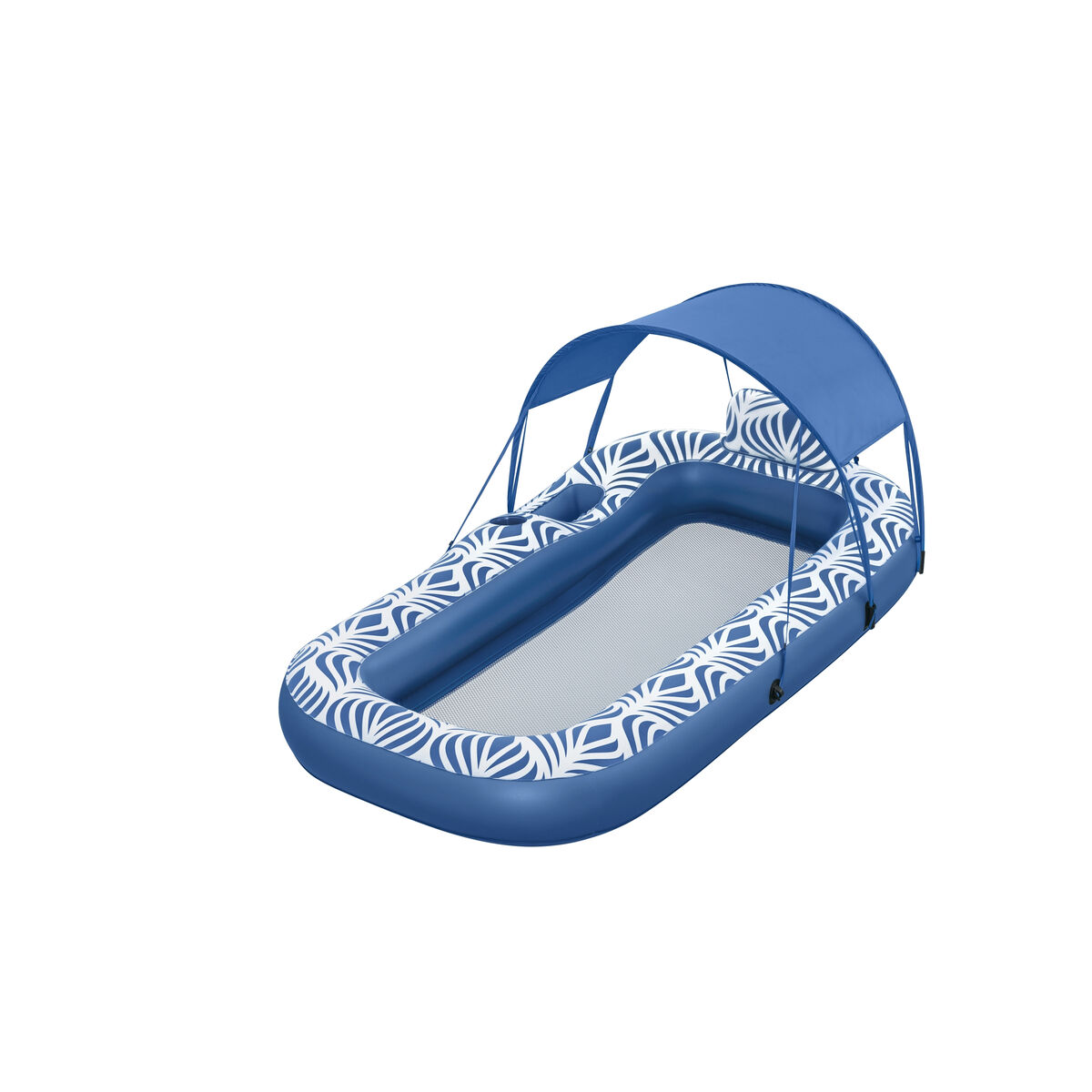 Bestway Luftmadrass med Parasoll Comfort Plush 198x112 cm Strand och Pool 43732 - 4