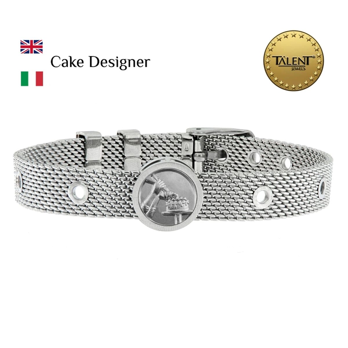 Unisexarmband Cake Designer Talent Jewels TJA-3-04-03-1-235 Silvrig - 2