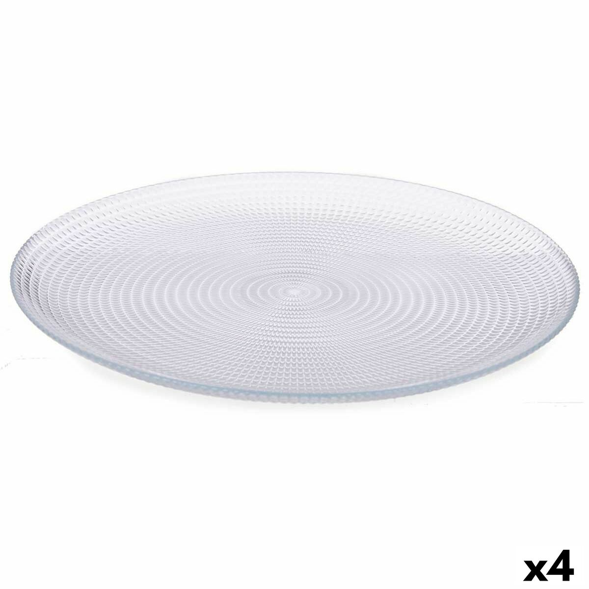 Tallriksset Pasabahce Generation Transparent Glas Ø 27 cm 27,5 x 5 x 28,5 cm (4 antal)