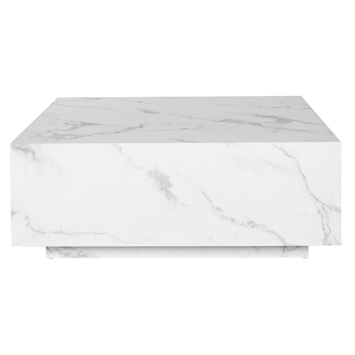 Soffbord Home ESPRIT Vit Trä MDF 90 x 90 x 35 cm - 4