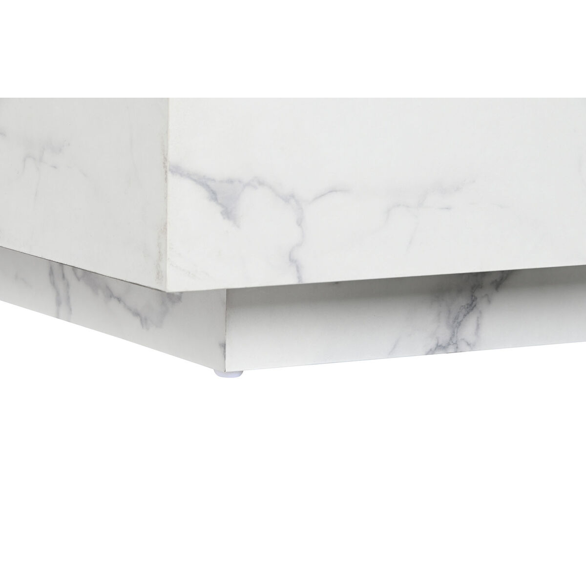 Soffbord Home ESPRIT Vit Trä MDF 90 x 90 x 35 cm - 5