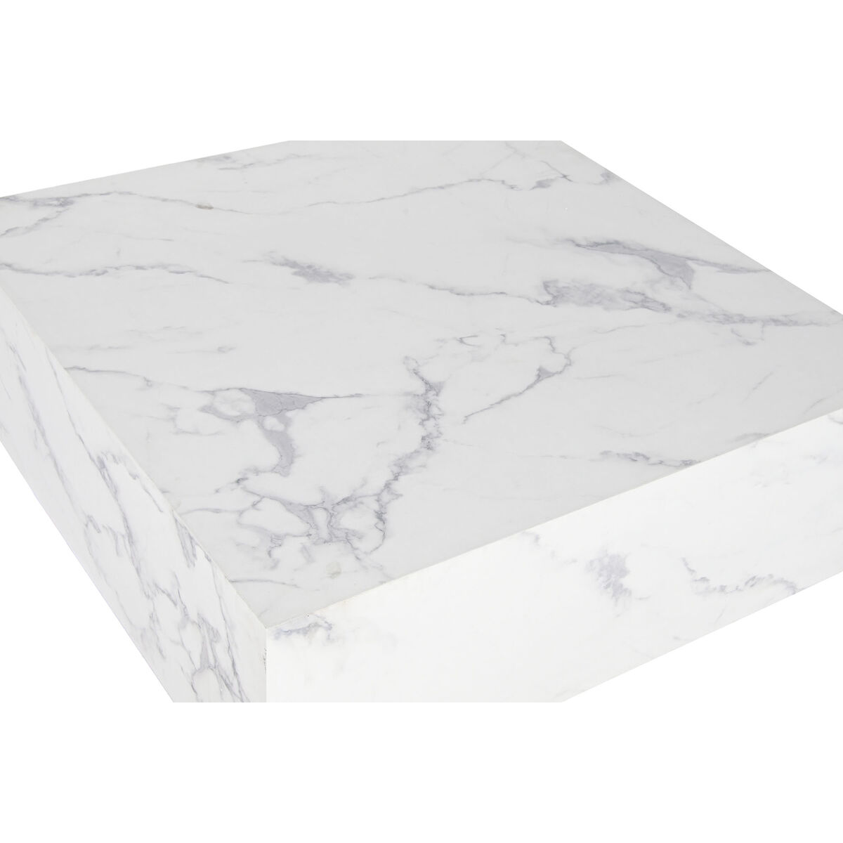 Soffbord Home ESPRIT Vit Trä MDF 90 x 90 x 35 cm - 2