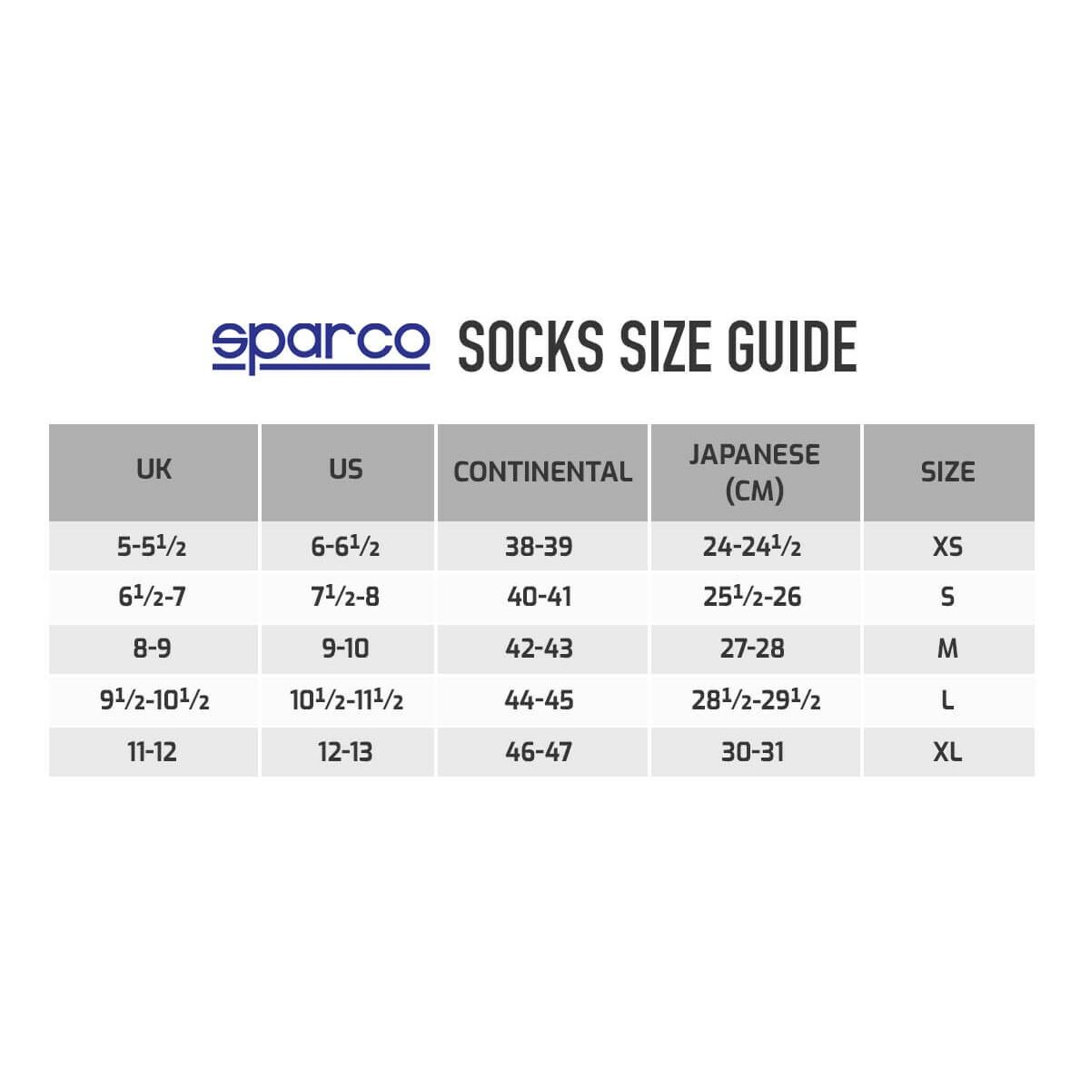 Strumpor Sparco R573-RW4 Vit (L) - 2