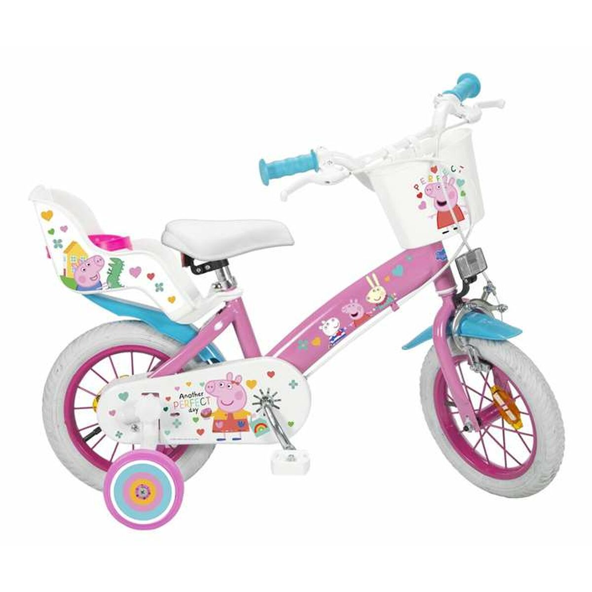 Barncykel Peppa Pig   12" Rosa - 5