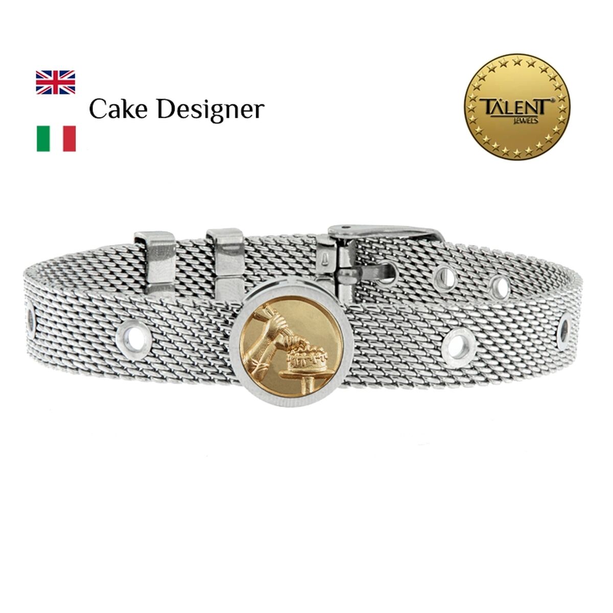 Unisexarmband Cake Designer Talent Jewels TJA-3-04-01-1-235 Silvrig - 2
