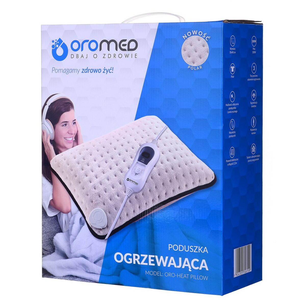 Elektrisk filt Oromed ORO-HEAT PILLOW Vit Beige - 5