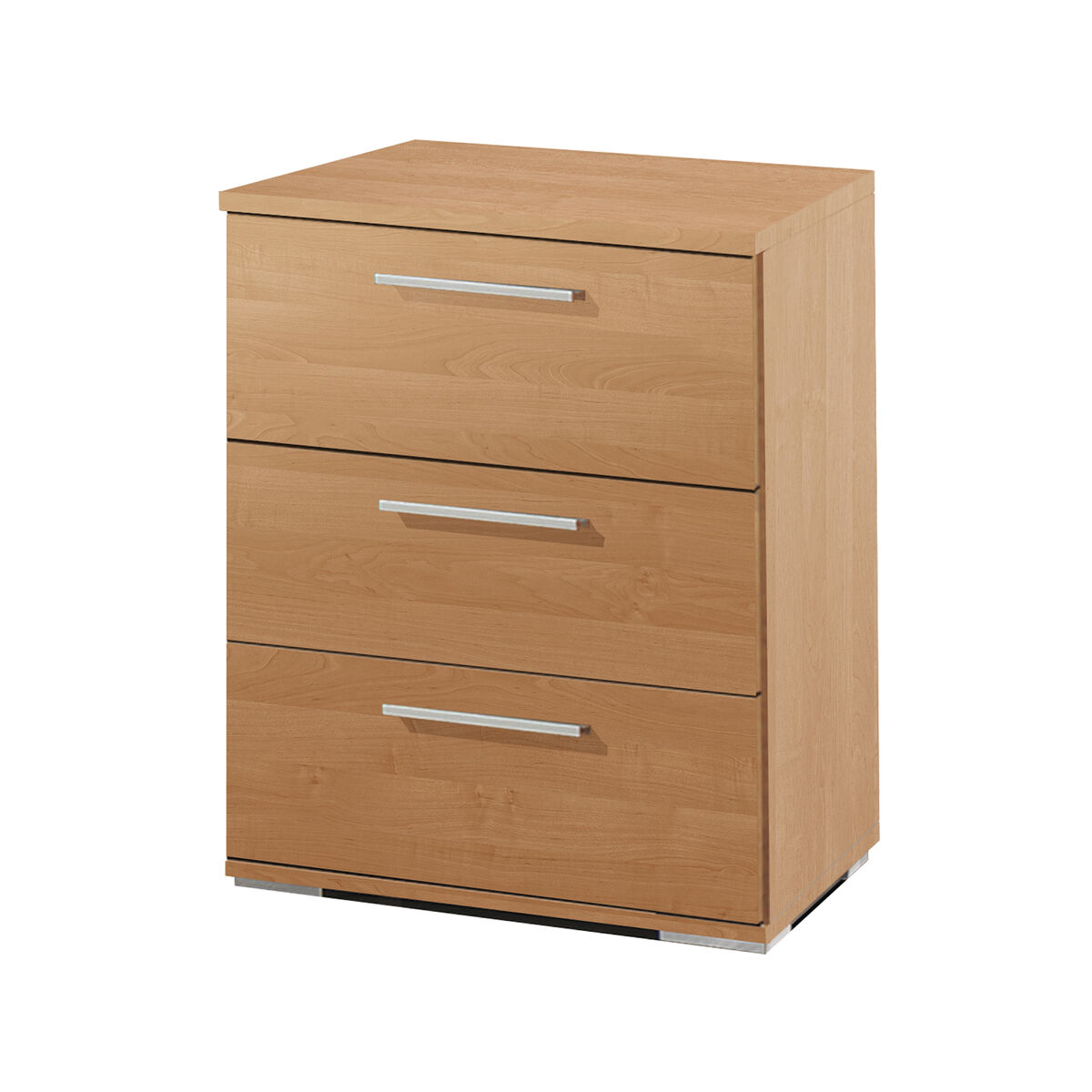 Nattduksbord Alexandra House Living Körsbärsträd Metall Trä MDP 41 x 62 x 35 cm 3 lådor