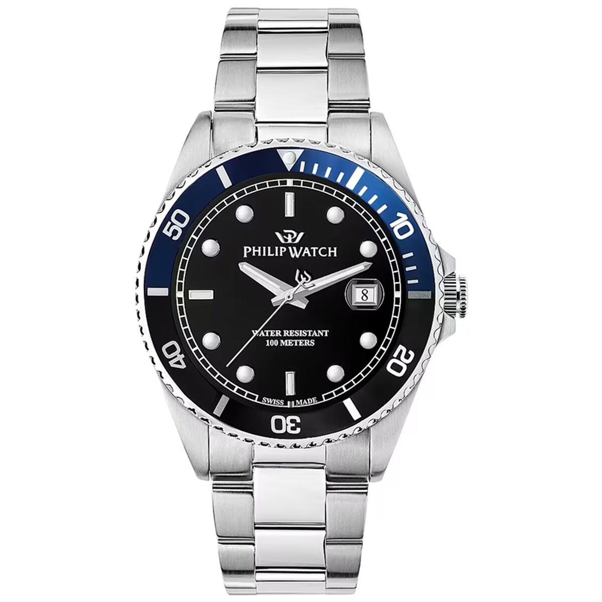 Herrklocka Philip Watch R8253597091 Svart Silvrig