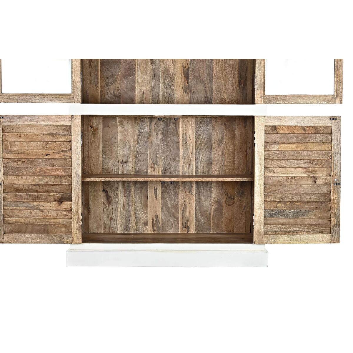 Visningsställ DKD Home Decor 110 x 45 x 200 cm Glas Aluminium Mangoträ - 5