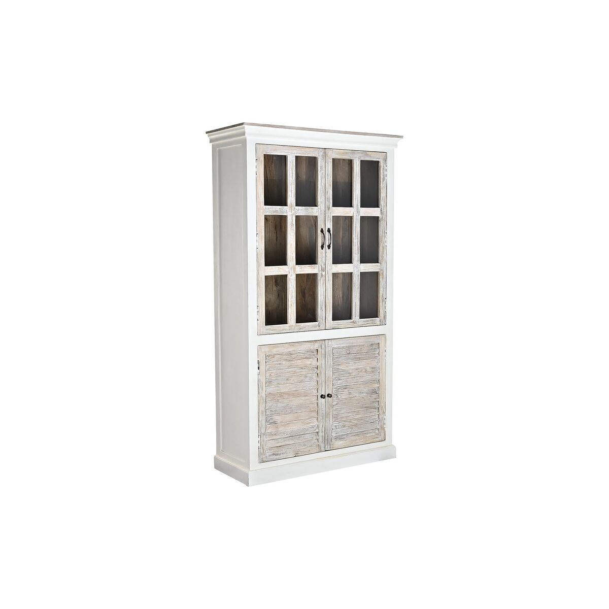 Visningsställ DKD Home Decor 110 x 45 x 200 cm Glas Aluminium Mangoträ