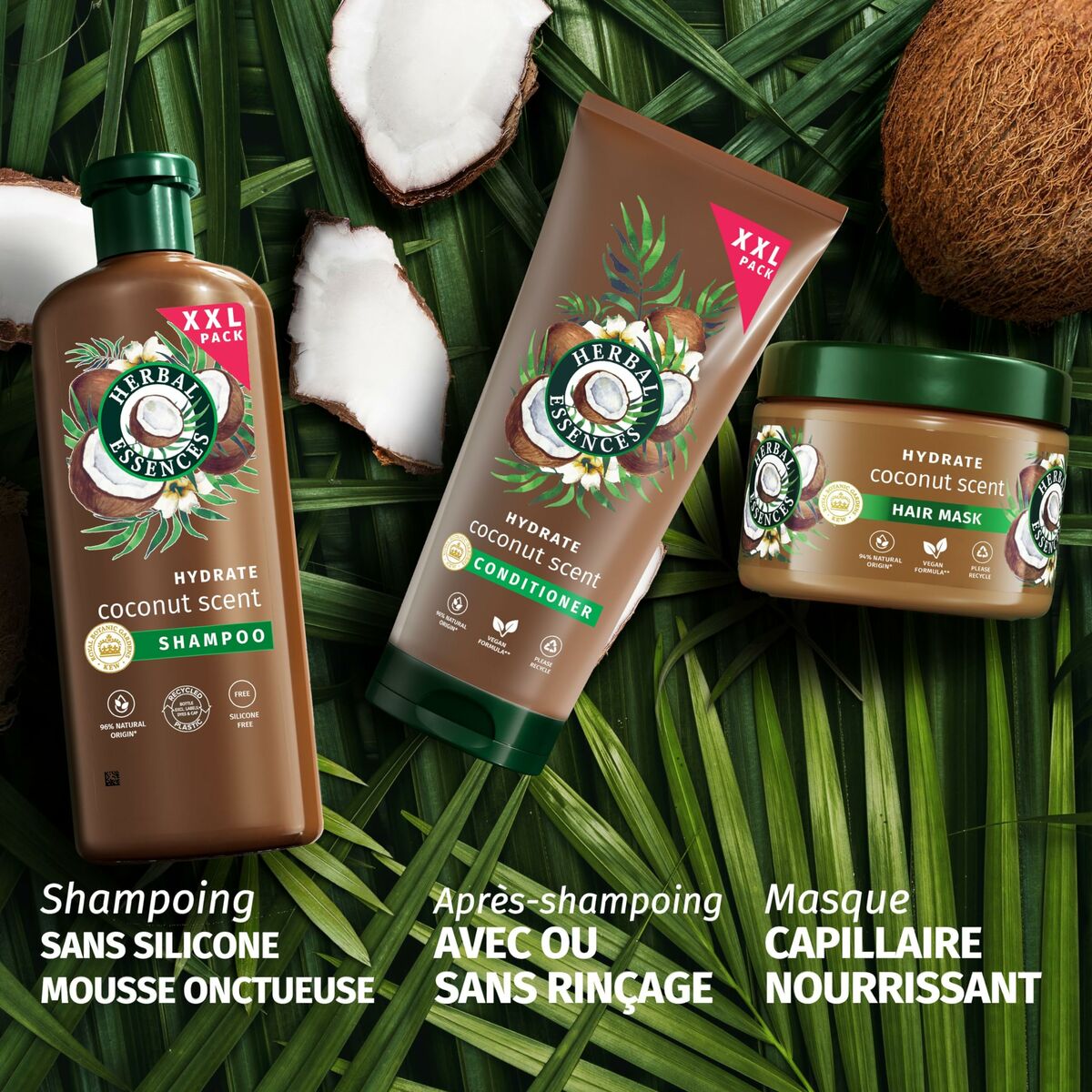 Fuktgivande schampo Herbal Essences Coconut Scent 680 ml - 3