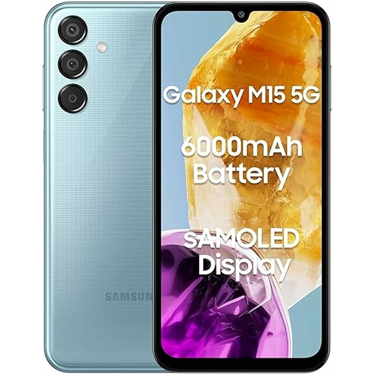 Smartphone Samsung Galaxy M15 6,5" Octa Core 4 GB RAM 128 GB Blå