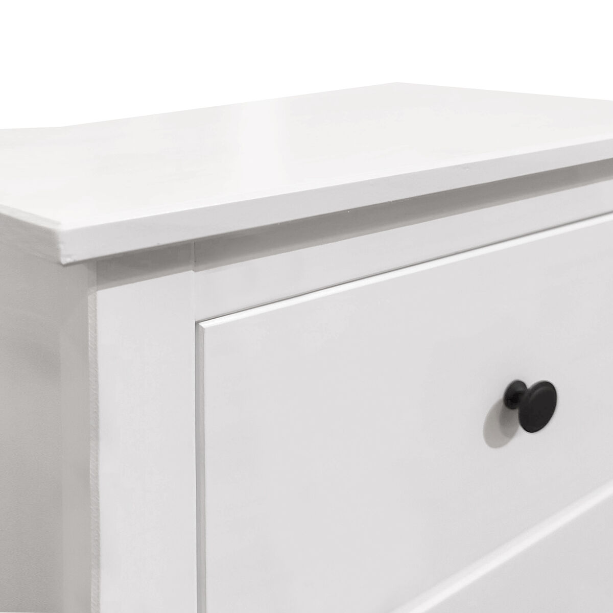 Nattduksbord Alexandra House Living Vit Metall furuträ 47 x 60 x 35 cm 1 låda - 3