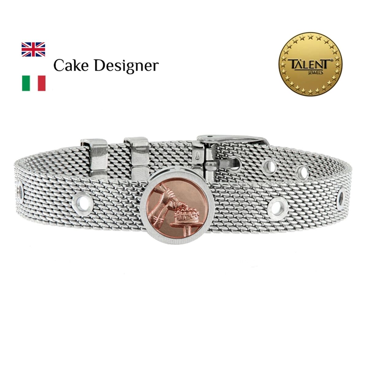 Unisexarmband Cake Designer Talent Jewels TJA-3-04-02-1-235 Silvrig - 2