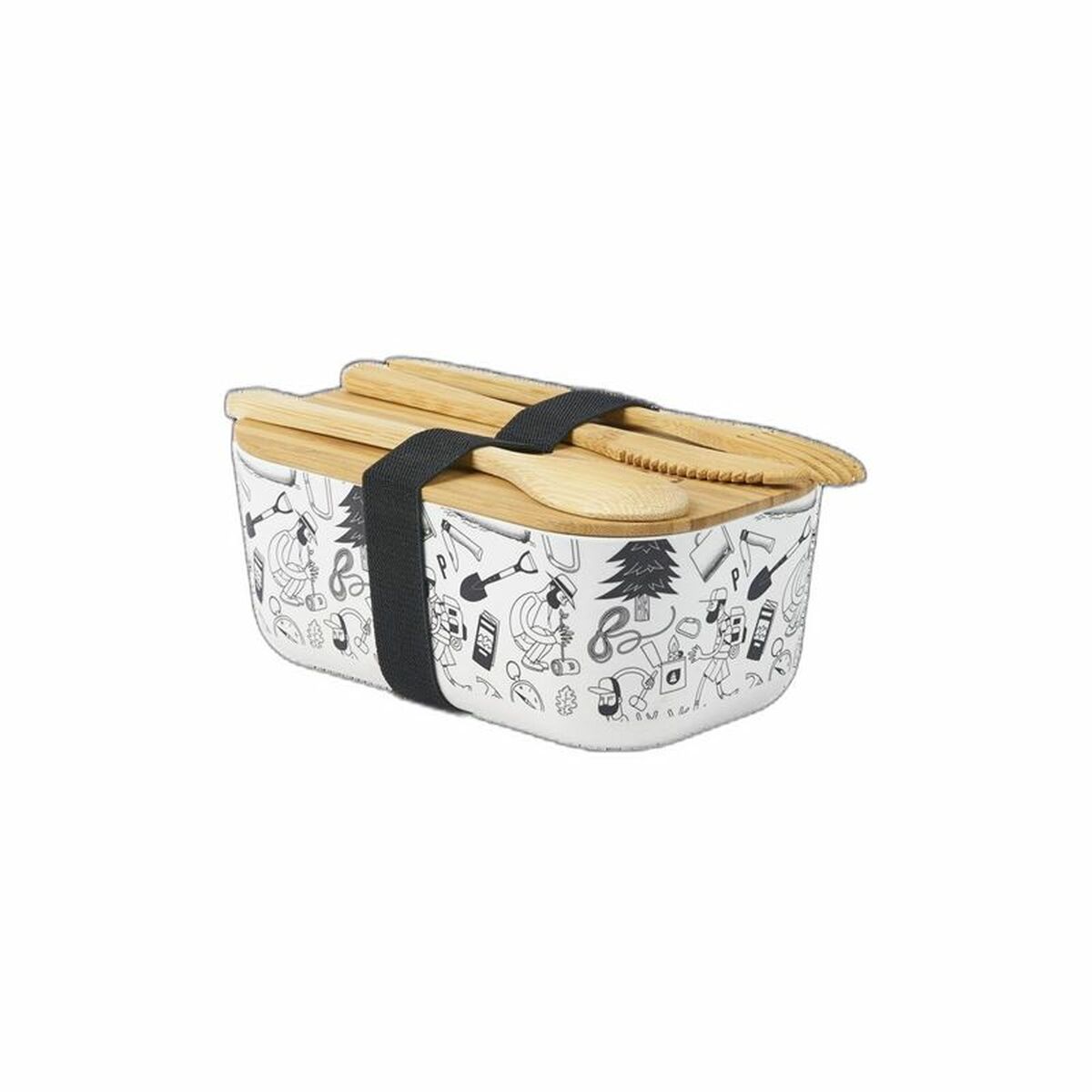 Bestick-set Picture Ebi Bento Survival Vit