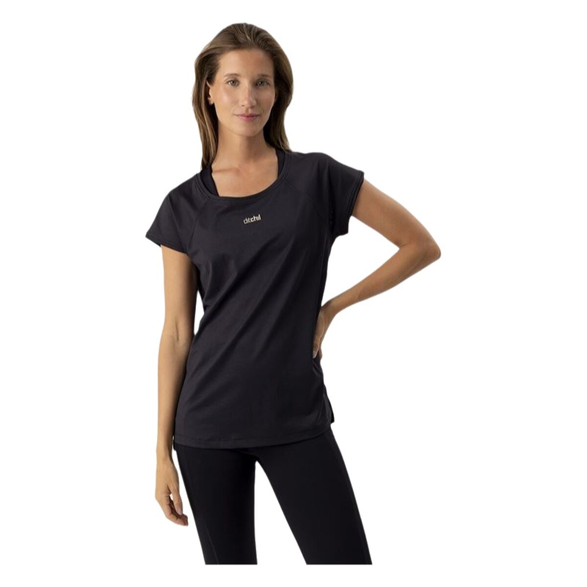 T-shirt med kortärm Dam Ditchil Ditchill T-Shirt Ariana Svart