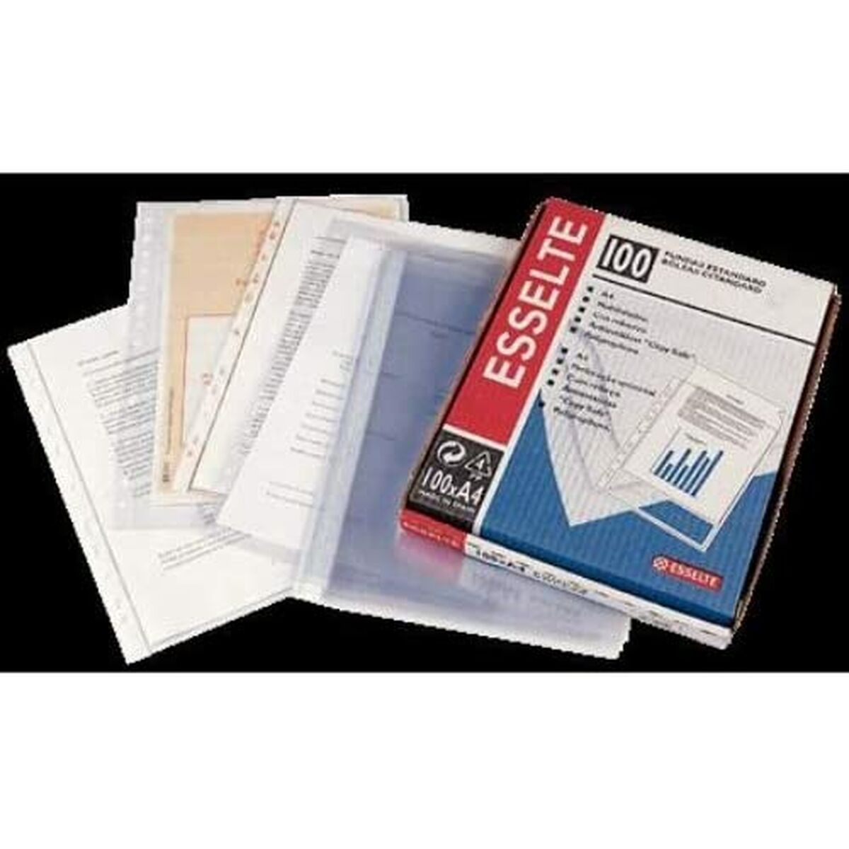Fodral Esselte Transparent A4 Din A4 (100 Delar) - 2