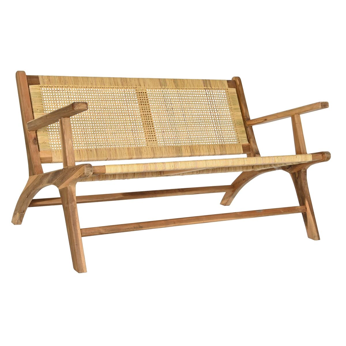 Bänk DKD Home Decor Brun Naturell 120 x 76 x 68 cm