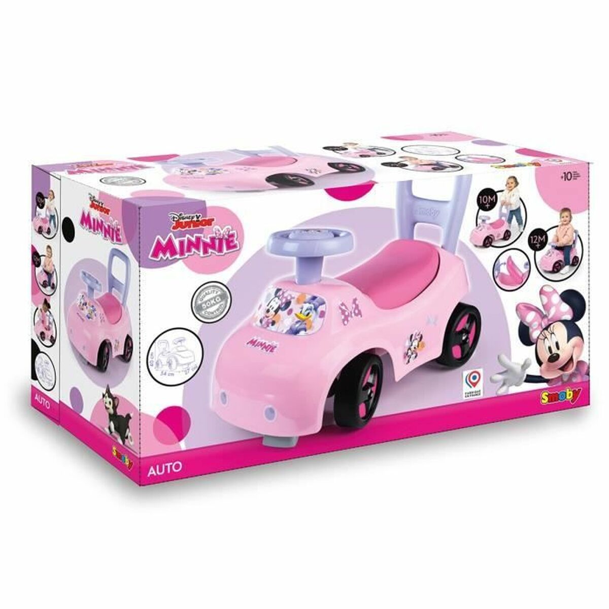 Trehjuling Smoby Minnie Rosa 2 i 1 - 6