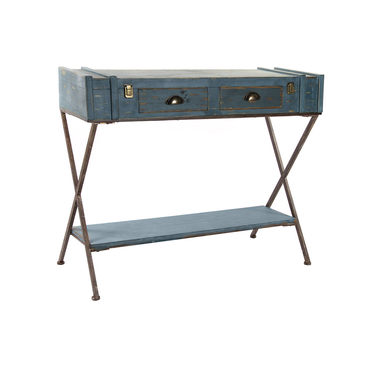 Mottagare DKD Home Decor Blå 101 x 42 x 82 cm