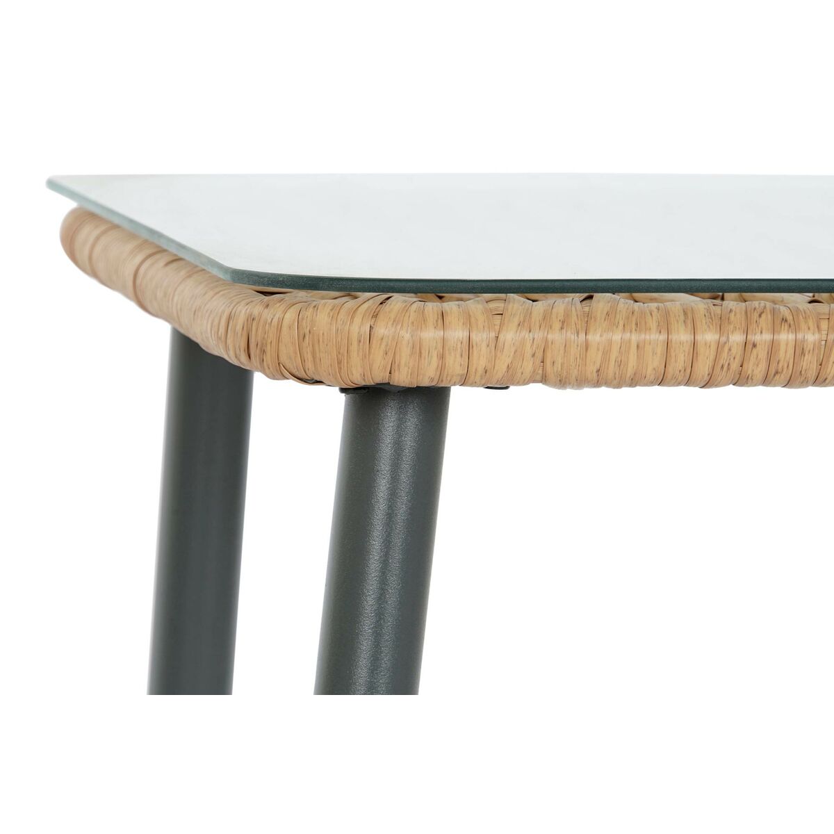 Trädgårdssoffa DKD Home Decor 128 x 75 x 72 cm Metall syntetisk rattan - 3