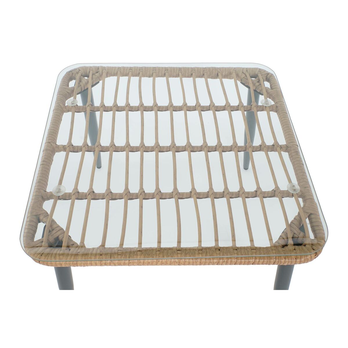 Trädgårdssoffa DKD Home Decor 128 x 75 x 72 cm Metall syntetisk rattan - 5