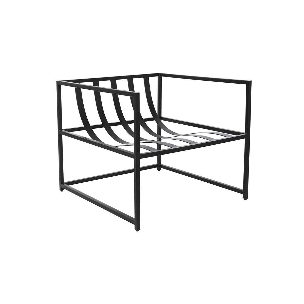 Fåtölj DKD Home Decor 70 x 75 x 85 cm Svart Metall Multicolour - 2