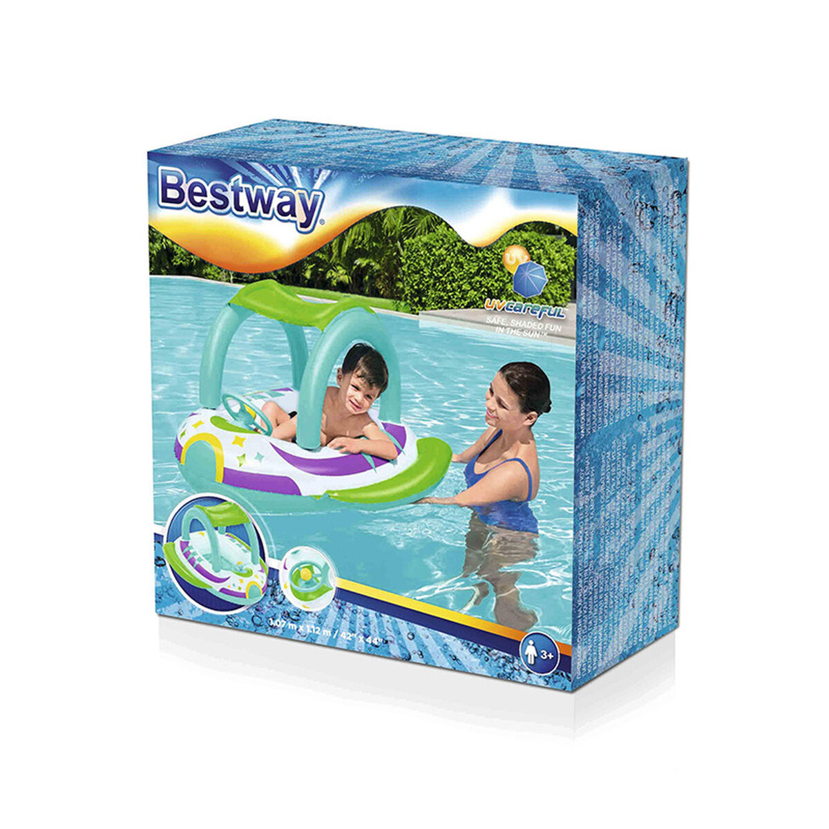 Bestway Uppblåsbara djurfigurer för bad och pool, Surtido färg +4 månader, strand och pool 34030 - 2