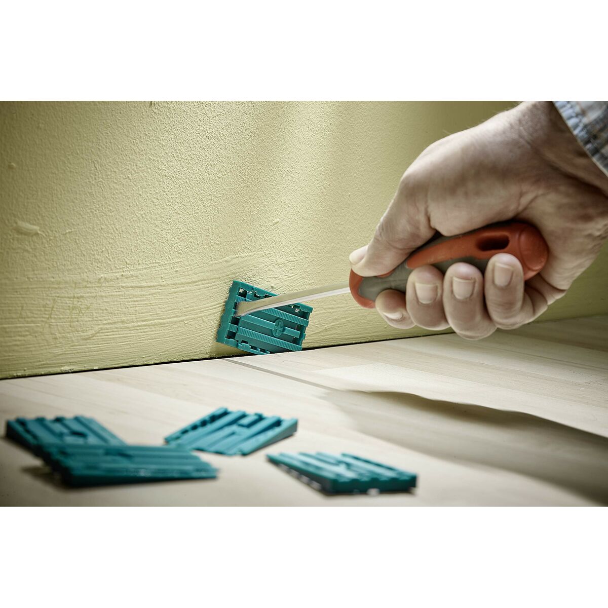 Set för att lägga laminat- och designgolv Wolfcraft 6975000 - 6