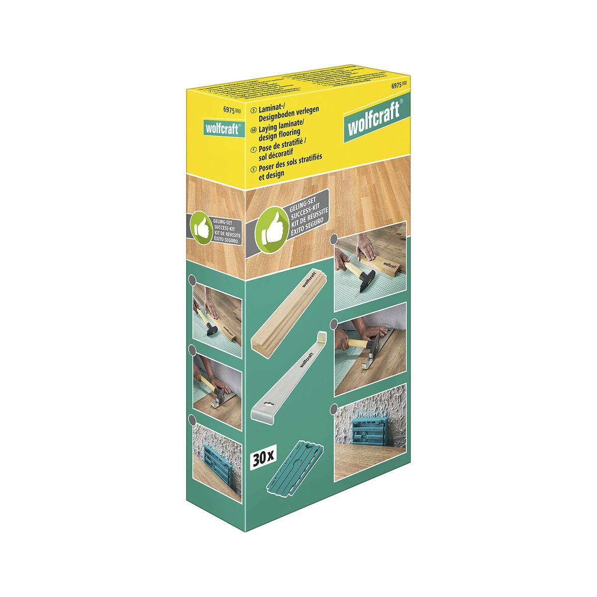 Set för att lägga laminat- och designgolv Wolfcraft 6975000 - 5